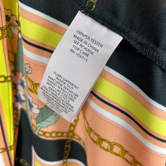 Nanette Lepore Peach Black Dress 2 - Picture 8 of 8